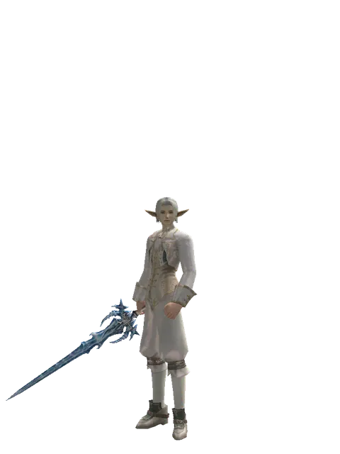 Sirra's Blade on a male Elf, front view