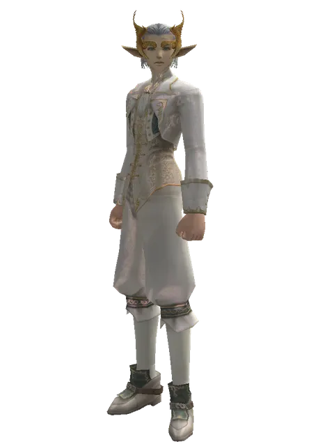 Angel Circlet on a male Elf, front view