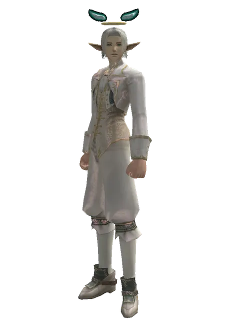 Angel Halo (?) on a male Elf, front view