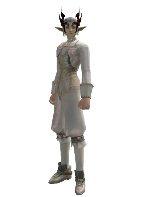 Demon Circlet on a male Elf, front view