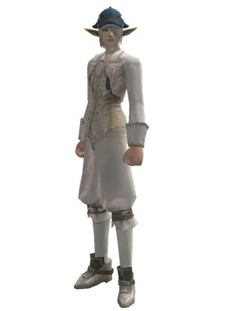 Fish Hat on a male Elf, front view