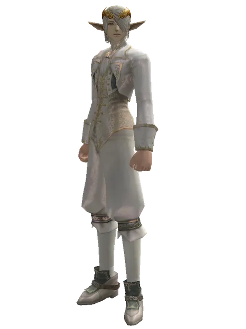 Golden Circlet of Redemption on a male Elf, front view