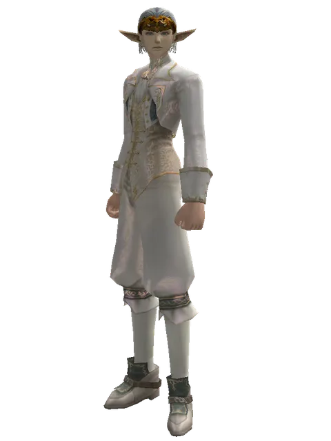 Golden Festival Mask on a male Elf, front view