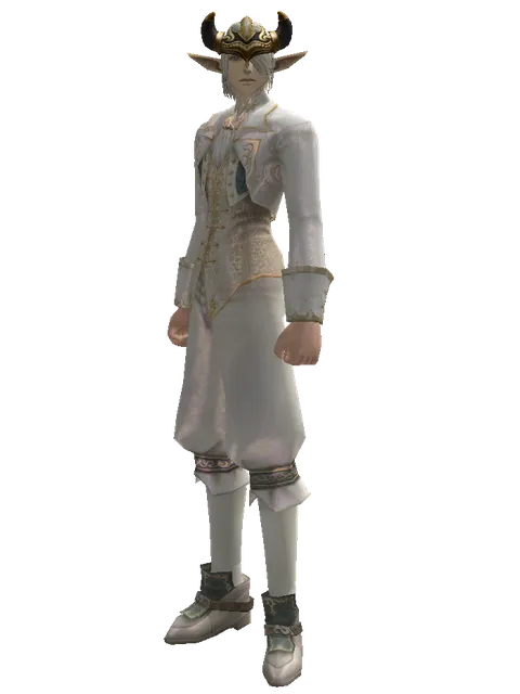 Golden Viking Circlet on a male Elf, front view