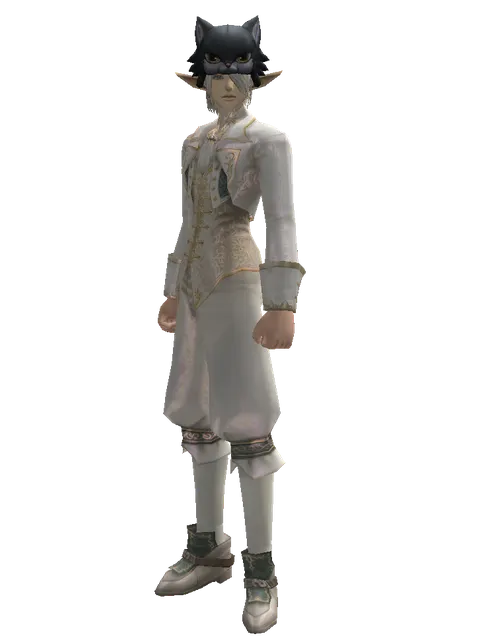 Kai the Cat Hat on a male Elf, front view