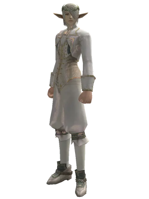 Silver Circlet of Salvation on a male Elf, front view