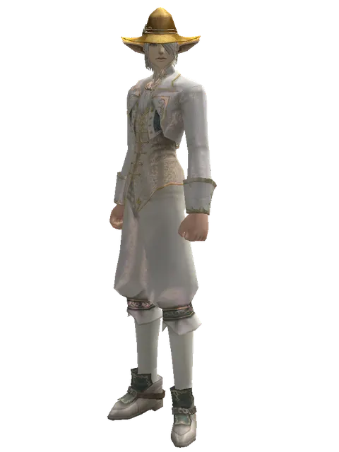 Straw Hat on a male Elf, front view