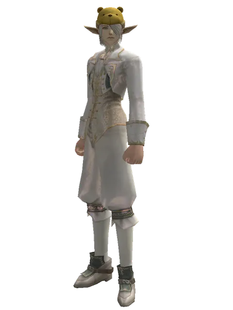 Teddy Bear Hat on a male Elf, front view