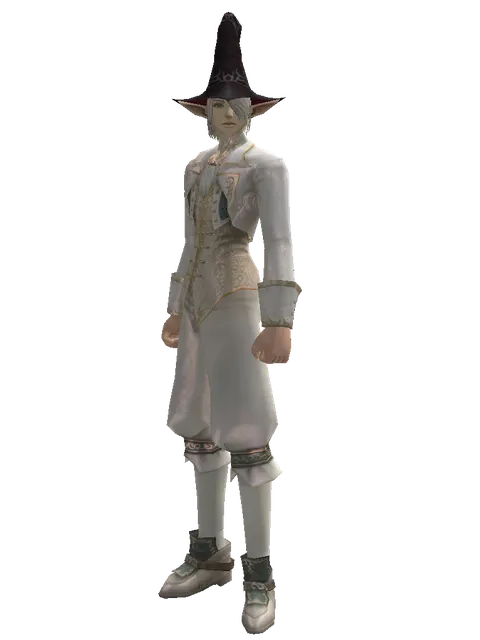 Wizard Hat on a male Elf, front view