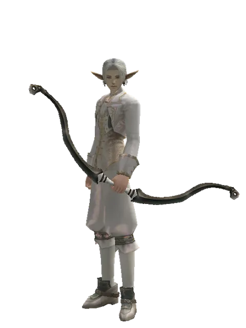 Composite Bow on a male Elf, front view