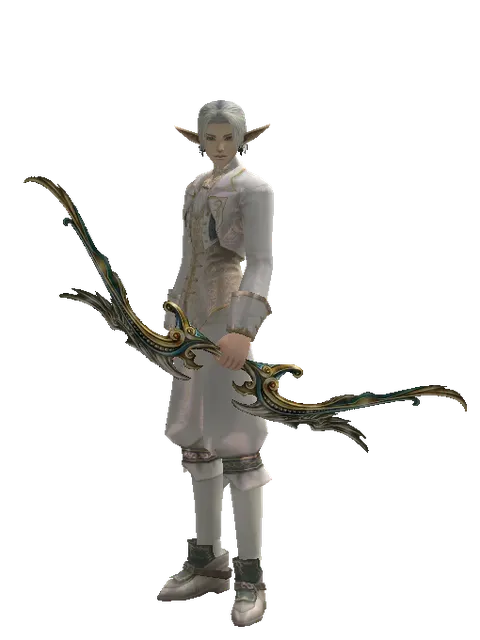Elemental Bow on a male Elf, front view
