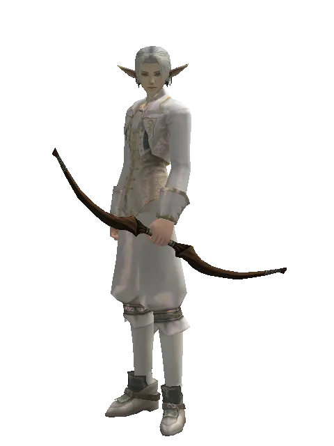 Guard's Bow on a male Elf, front view