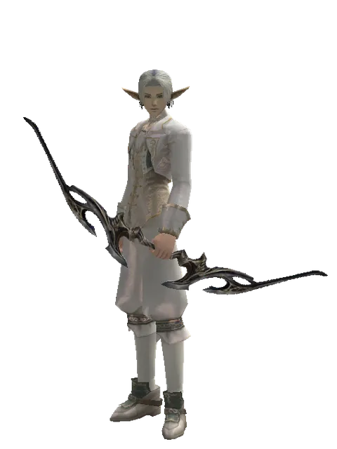 Light Crossbow on a male Elf, front view