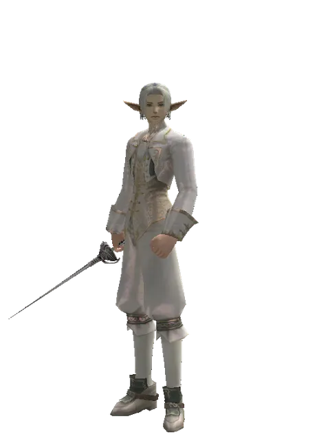 Cursed Maingauche on a male Elf, front view