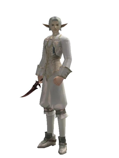 Cybellin's Dagger on a male Elf, front view