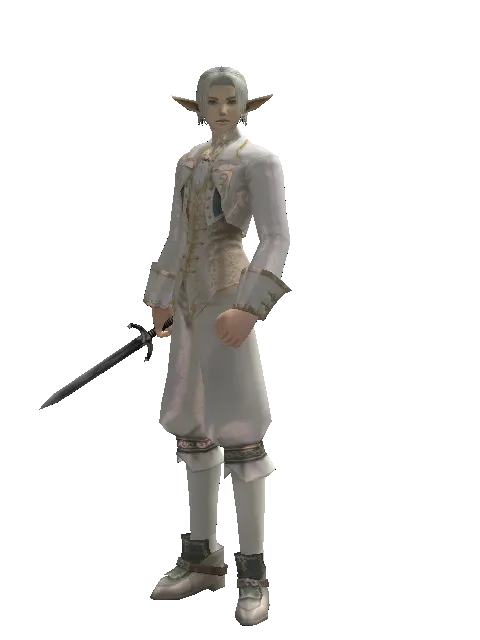 Dagger on a male Elf, front view