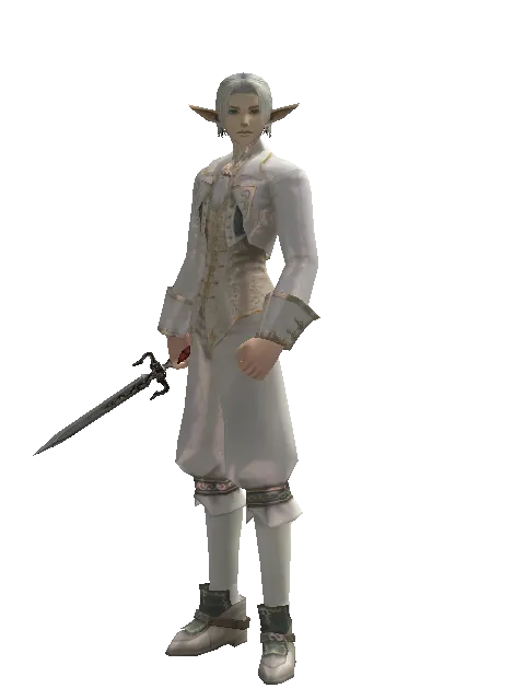 Dagger of Mana on a male Elf, front view