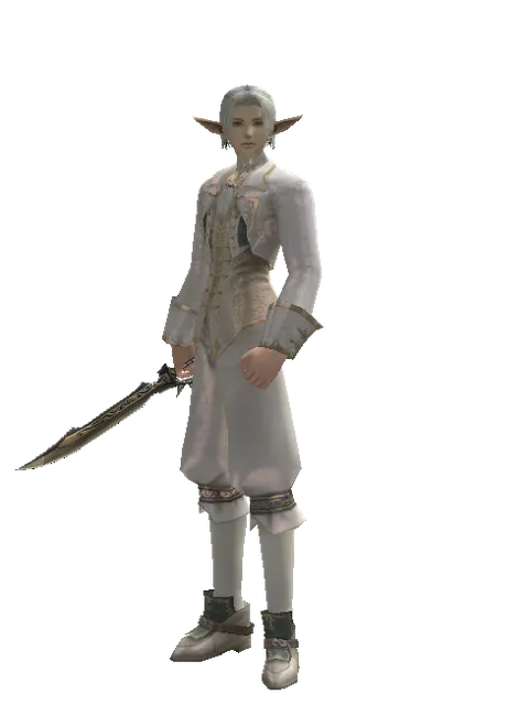 Dark Screamer on a male Elf, front view