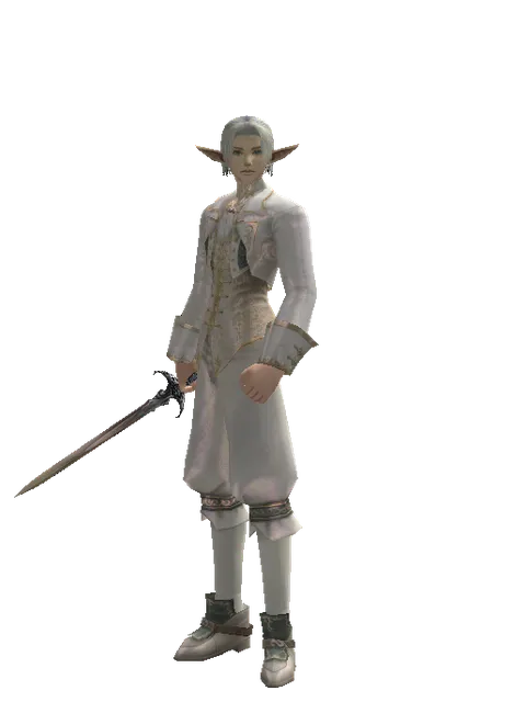 Grace Dagger on a male Elf, front view