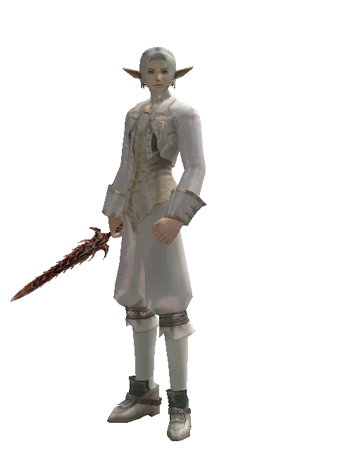 Hell Knife on a male Elf, front view
