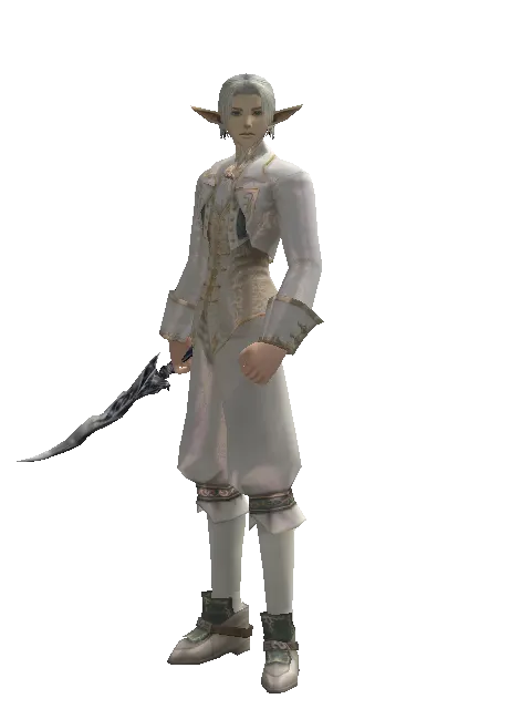 Kris on a male Elf, front view