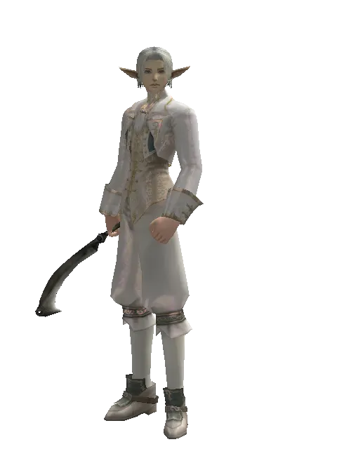 Kukuri on a male Elf, front view
