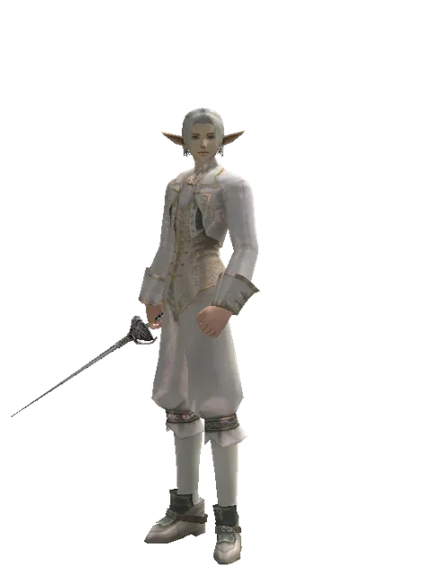 Maingauche on a male Elf, front view