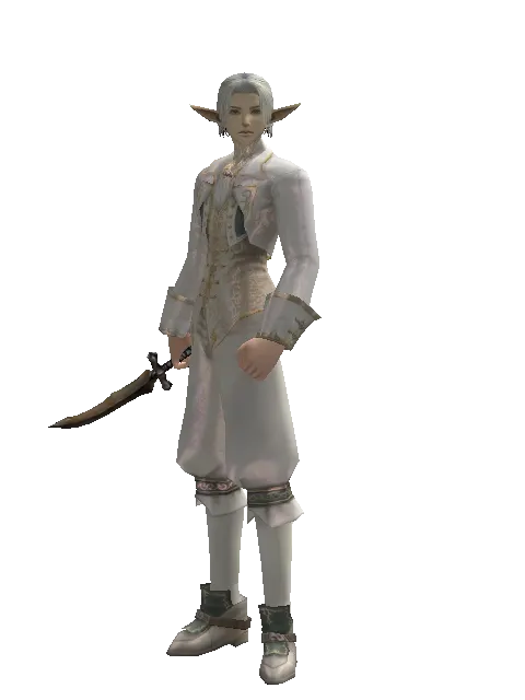 Pipette Knife on a male Elf, front view