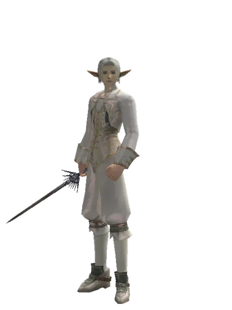 Stiletto on a male Elf, front view