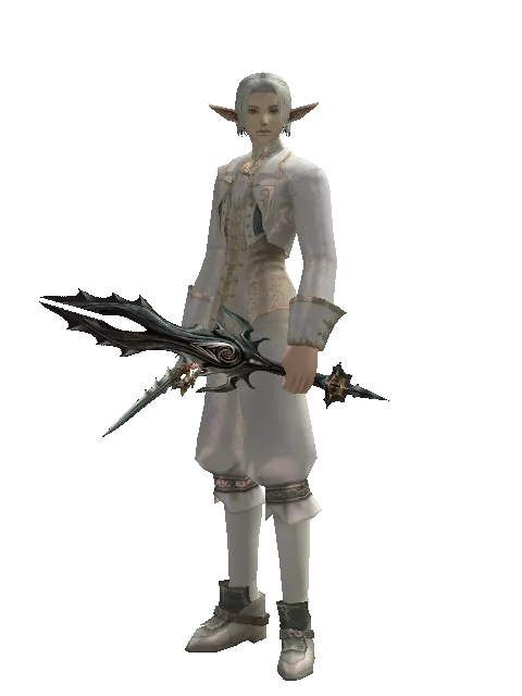 Icarus Stinger*Soul Seperator on a male Elf, front view