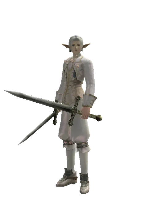 Artisan's Sword*Artisan's Sword on a male Elf, front view
