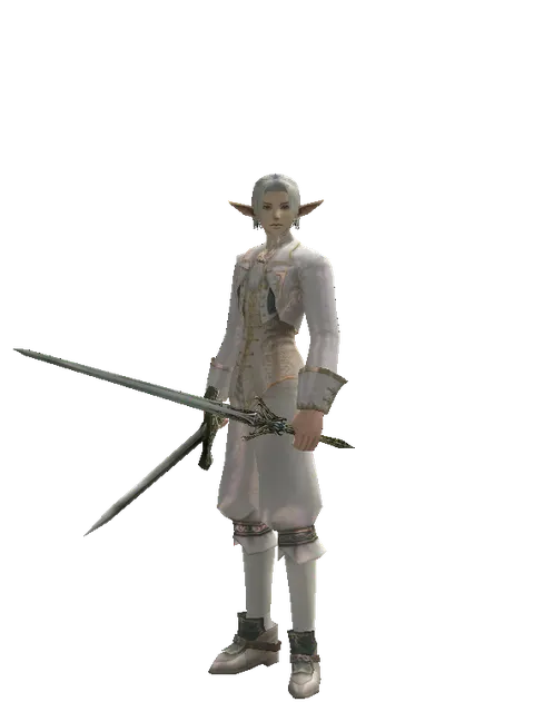 Artisan's Sword*Elven Sword on a male Elf, front view