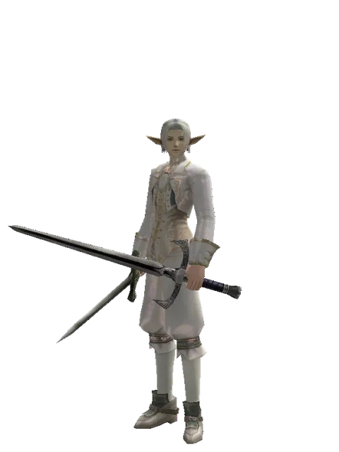 Artisan's Sword*Sword of Revolution on a male Elf, front view