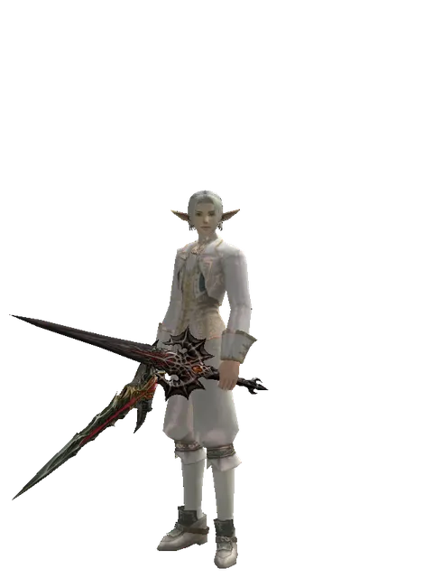 Blood Sword Akamanah on a male Elf, front view