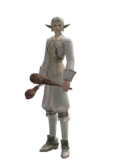 Chrono Maracas on a male Elf, front view