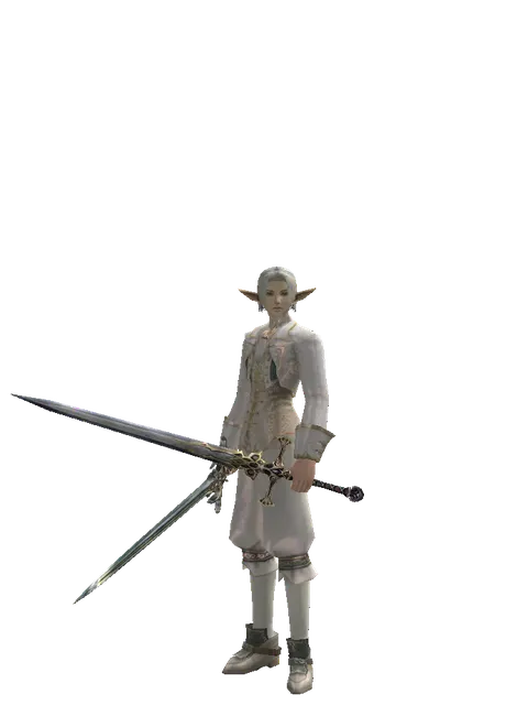 Dynasty Dual Sword on a male Elf, front view