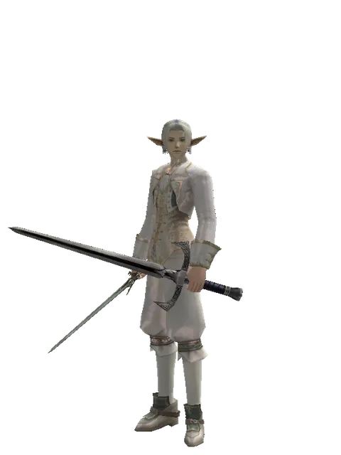 Elven Sword*Sword of Revolution on a male Elf, front view