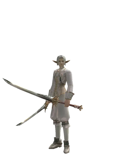 Infinity Wing on a male Elf, front view