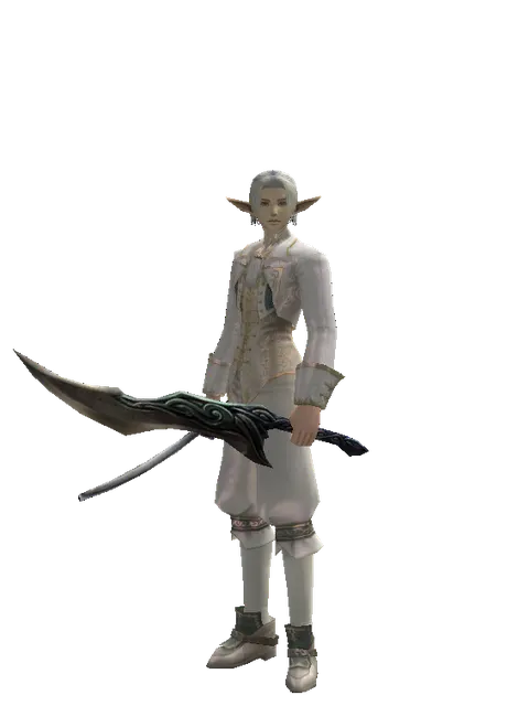 Katana*Sword of Limit on a male Elf, front view
