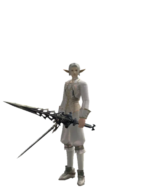 Keshanberk*Damascus on a male Elf, front view