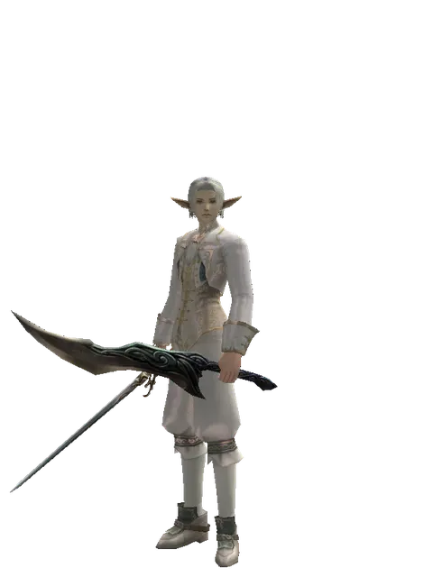 Raid Sword*Sword of Limit on a male Elf, front view