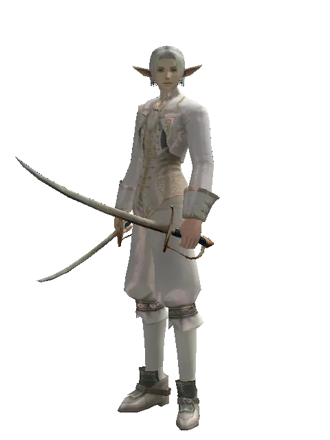 Saber*Saber on a male Elf, front view