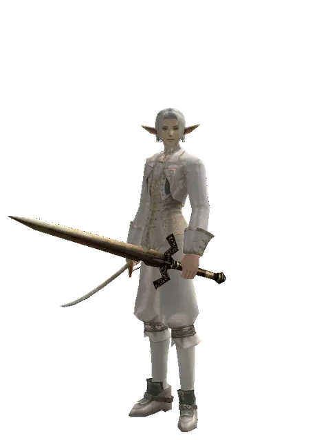 Saber*Spinebone Sword on a male Elf, front view