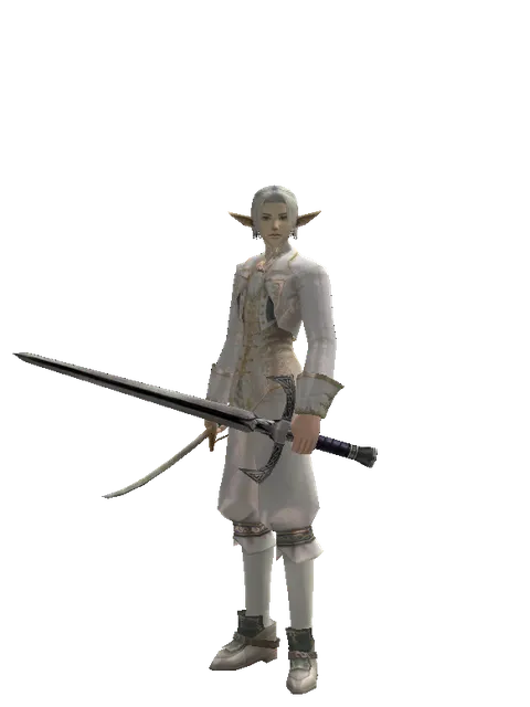 Saber*Sword of Revolution on a male Elf, front view