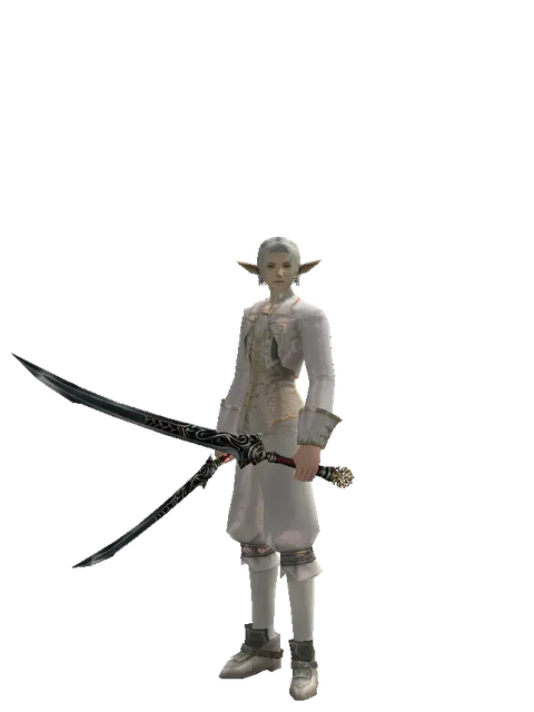 Samurai Long Sword*Samurai Long Sword on a male Elf, front view