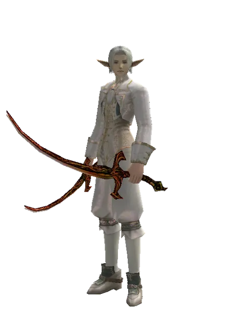 Shamshir*Shamshir on a male Elf, front view