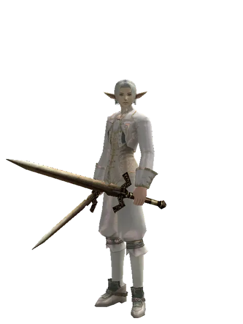 Spinebone Sword*Spinebone Sword on a male Elf, front view