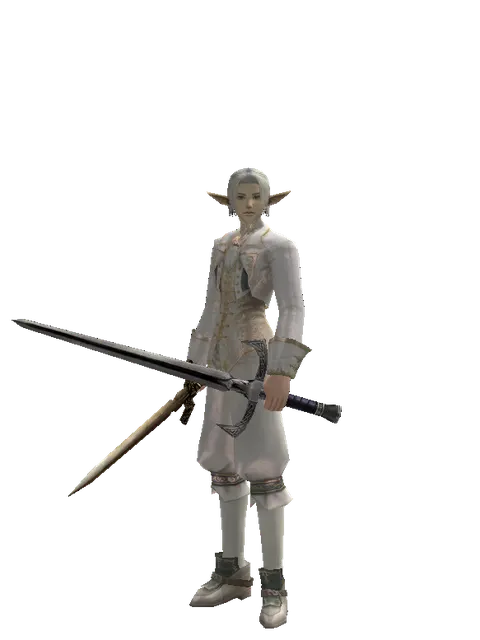 Spinebone Sword*Sword of Revolution on a male Elf, front view