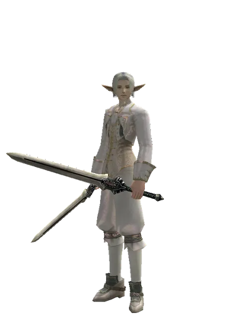 Spirit Sword*Spirit Sword on a male Elf, front view