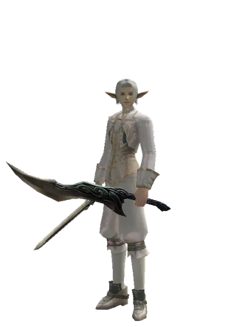 Spirit Sword*Sword of Limit on a male Elf, front view